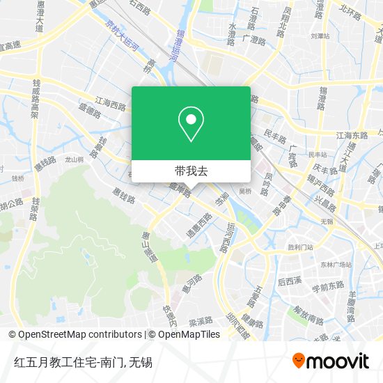 红五月教工住宅-南门地图