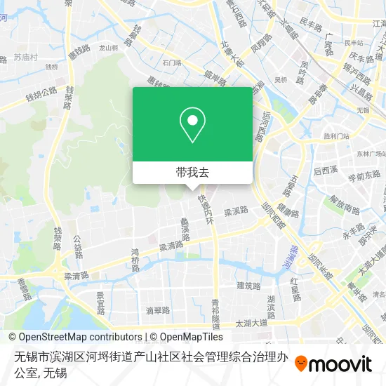 无锡市滨湖区河埒街道产山社区社会管理综合治理办公室地图