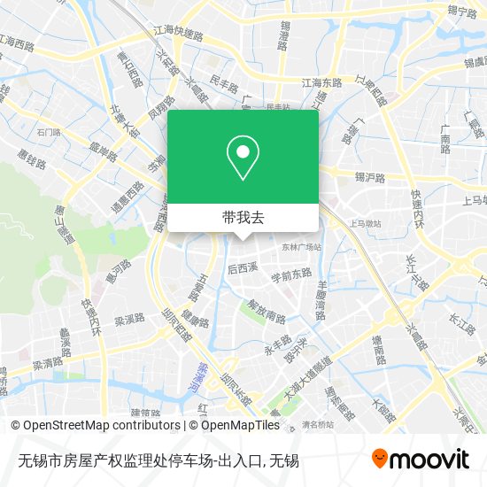 无锡市房屋产权监理处停车场-出入口地图