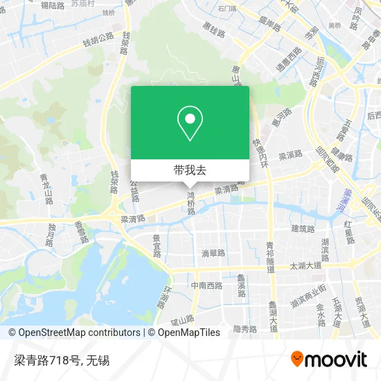 梁青路718号地图
