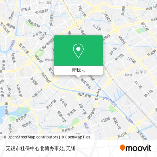 无锡市社保中心北塘办事处地图