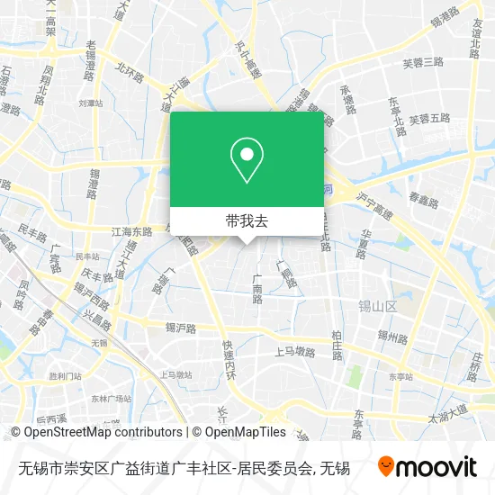 无锡市崇安区广益街道广丰社区-居民委员会地图