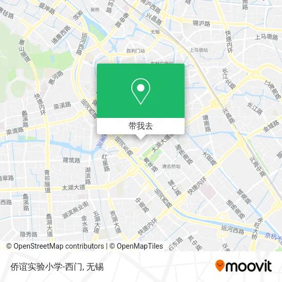 侨谊实验小学-西门地图