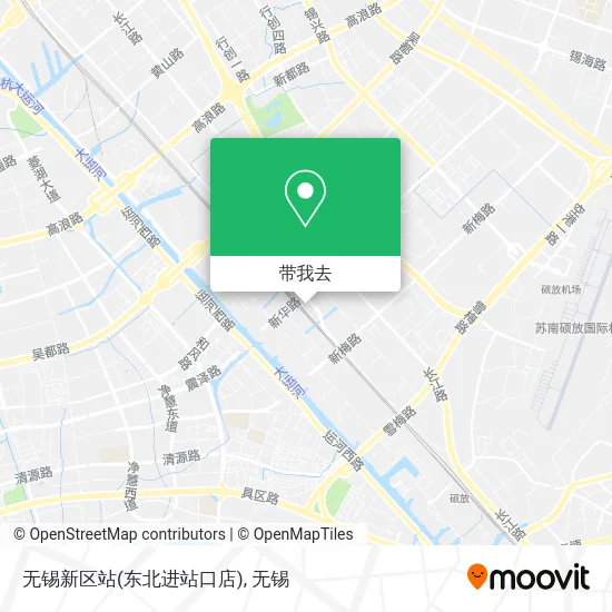 无锡新区站(东北进站口店)地图