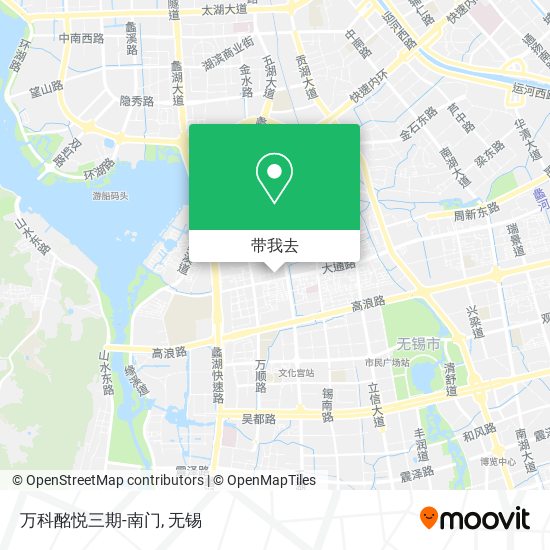 万科酩悦三期-南门地图