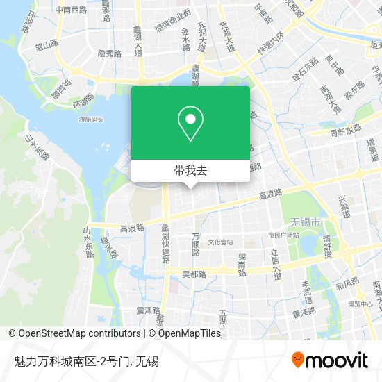 魅力万科城南区-2号门地图