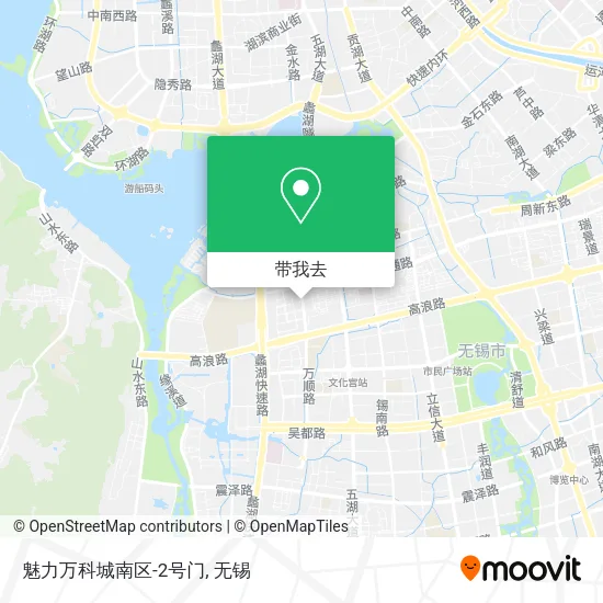 魅力万科城南区-2号门地图