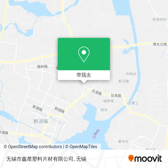 无锡市鑫星塑料片材有限公司地图