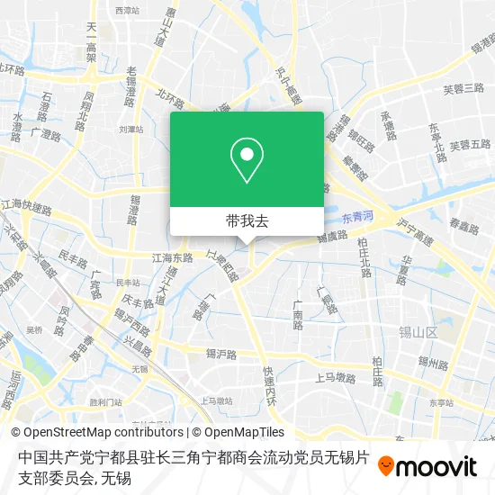 中国共产党宁都县驻长三角宁都商会流动党员无锡片支部委员会地图