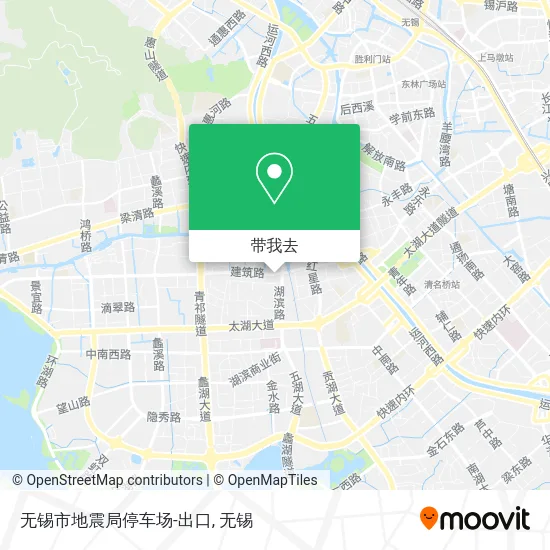 无锡市地震局停车场-出口地图