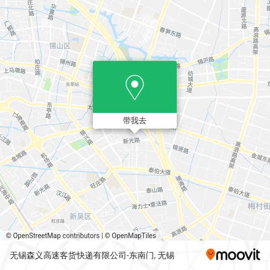 无锡森义高速客货快递有限公司-东南门地图