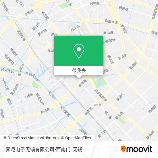 索尼电子无锡有限公司-西南门地图