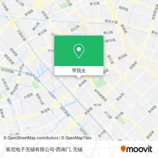 索尼电子无锡有限公司-西南门地图
