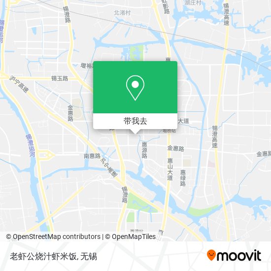 老虾公烧汁虾米饭地图