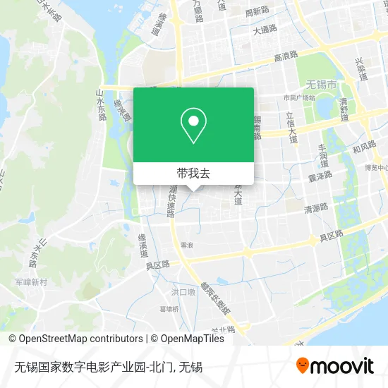 无锡国家数字电影产业园-北门地图