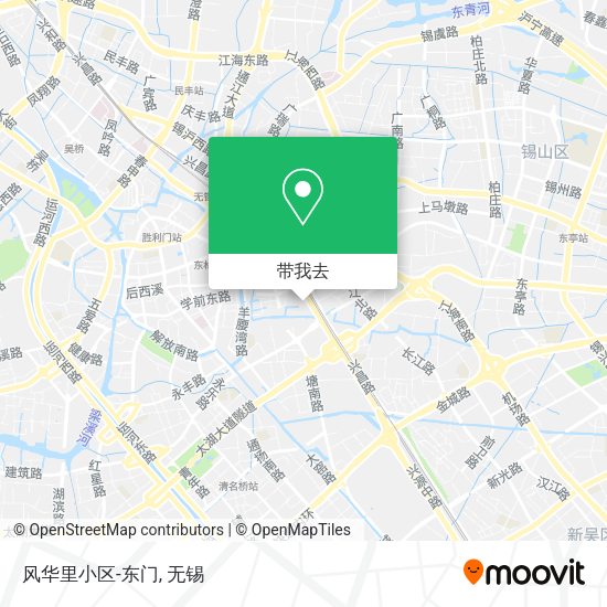 风华里小区-东门地图