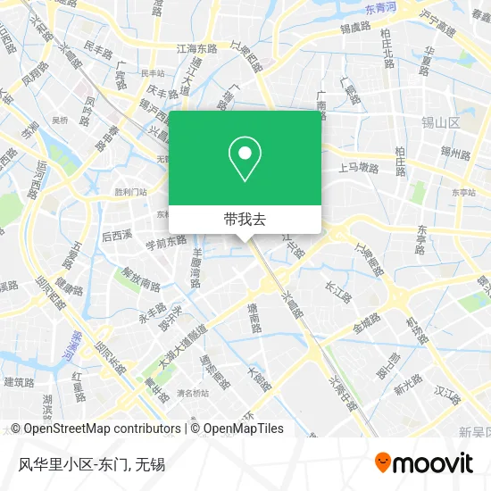 风华里小区-东门地图