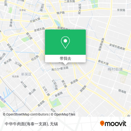 中华牛肉面(海泰一支路)地图
