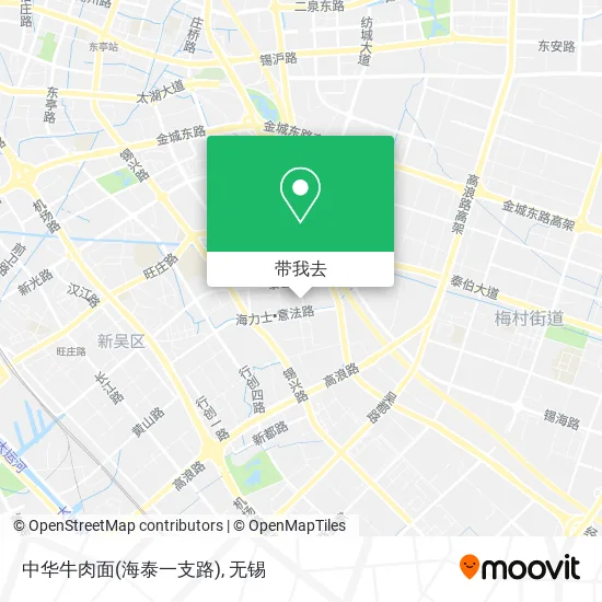 中华牛肉面(海泰一支路)地图