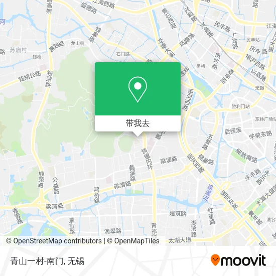 青山一村-南门地图