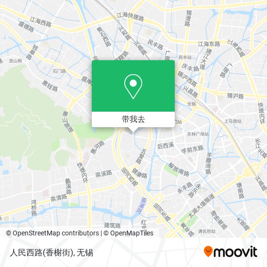 人民西路(香榭街)地图