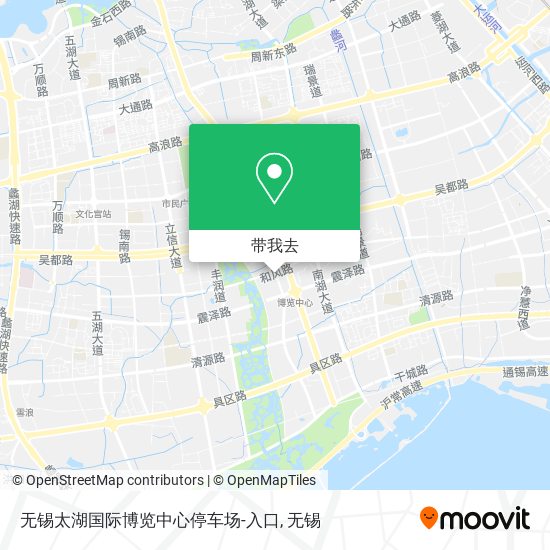 无锡太湖国际博览中心停车场-入口地图