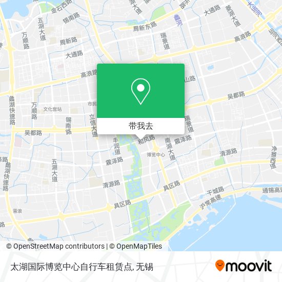 太湖国际博览中心自行车租赁点地图