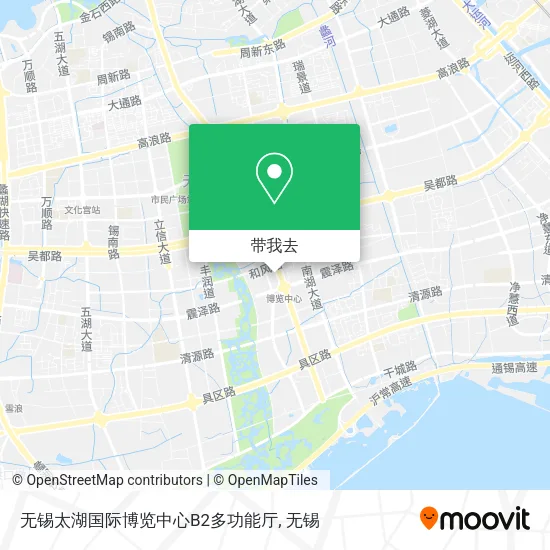 无锡太湖国际博览中心B2多功能厅地图