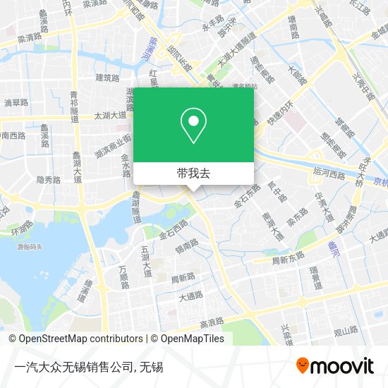 一汽大众无锡销售公司地图