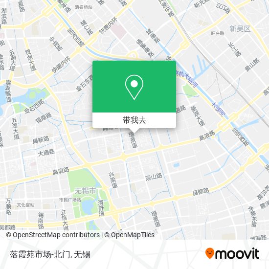 落霞苑市场-北门地图