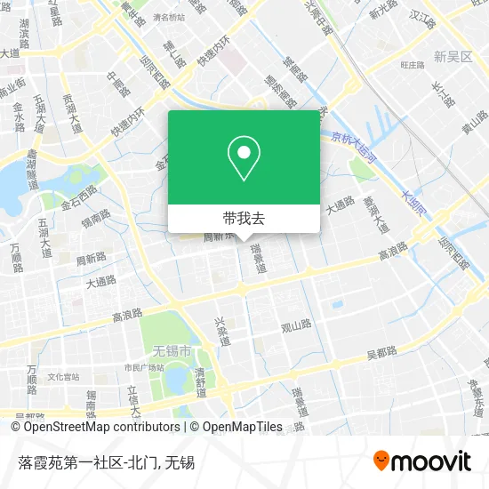 落霞苑第一社区-北门地图