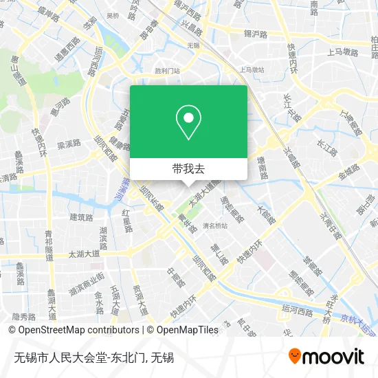 无锡市人民大会堂-东北门地图
