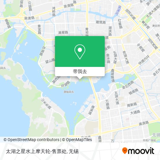 太湖之星水上摩天轮-售票处地图