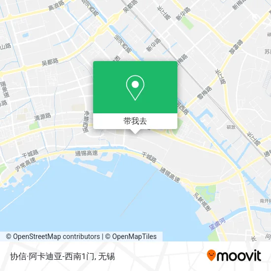 协信·阿卡迪亚-西南1门地图
