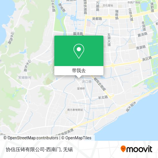 协信压铸有限公司-西南门地图