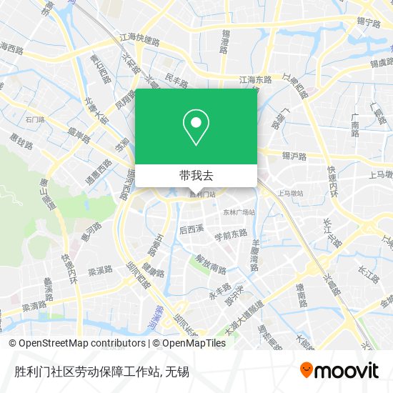 胜利门社区劳动保障工作站地图