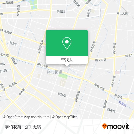 泰伯花苑-北门地图