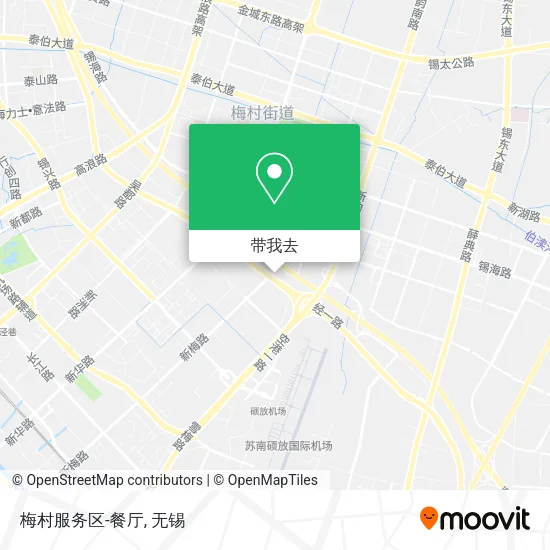 梅村服务区-餐厅地图