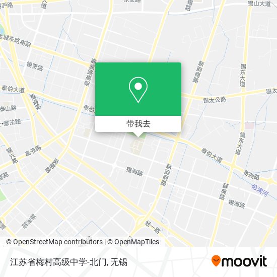 江苏省梅村高级中学-北门地图