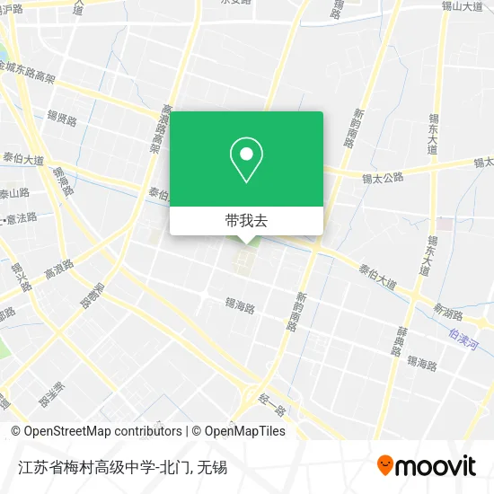 江苏省梅村高级中学-北门地图