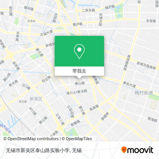 无锡市新吴区泰山路实验小学地图