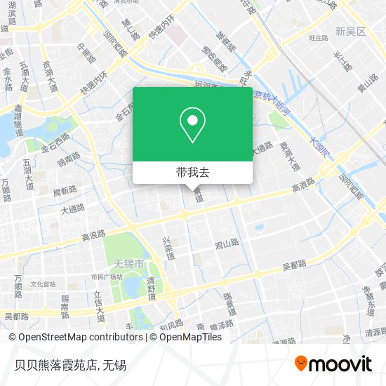 贝贝熊落霞苑店地图