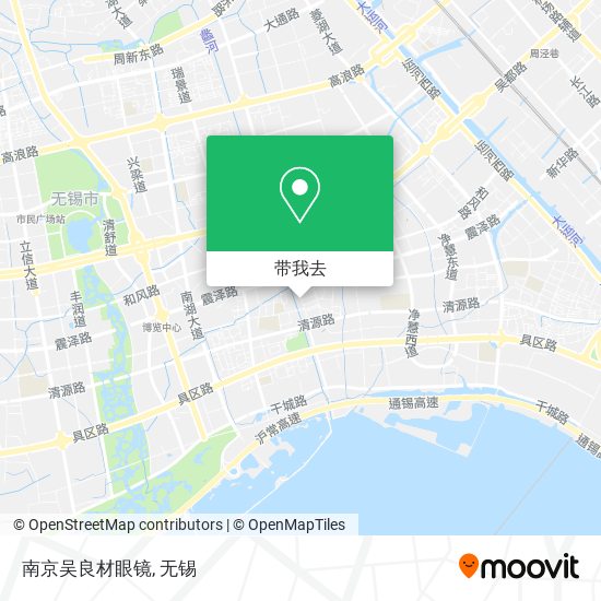 南京吴良材眼镜地图