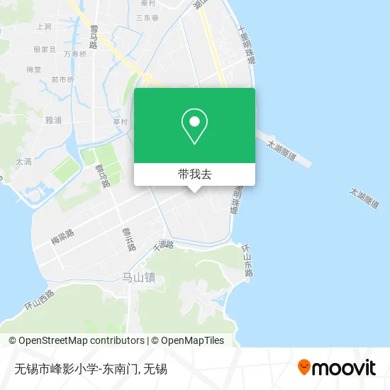 无锡市峰影小学-东南门地图