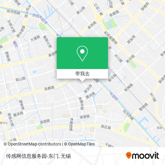 传感网信息服务园-东门地图