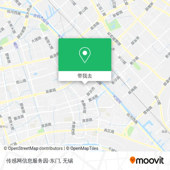 传感网信息服务园-东门地图