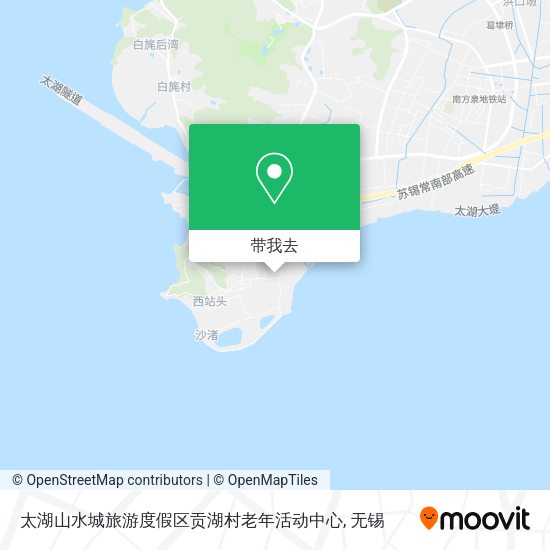太湖山水城旅游度假区贡湖村老年活动中心地图