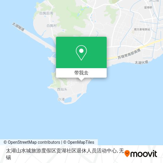 太湖山水城旅游度假区贡湖社区退休人员活动中心地图