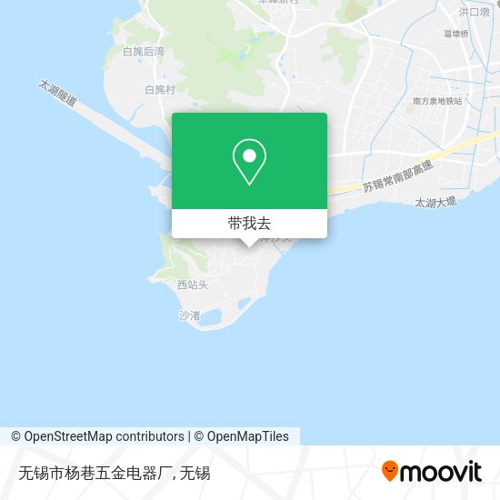无锡市杨巷五金电器厂地图