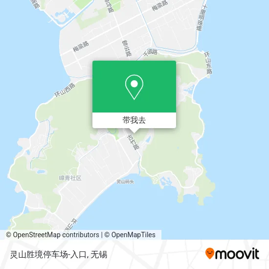 灵山胜境停车场-入口地图